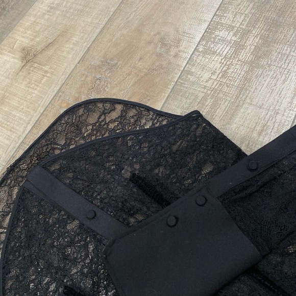 Worn once Alexander Wang black lace button up top - Picture 4 of 5